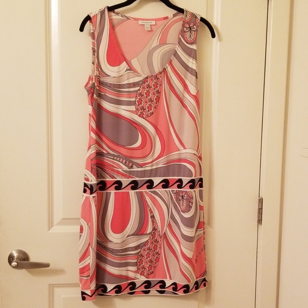 60s style print dress